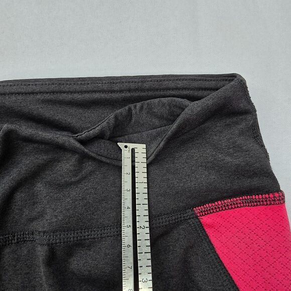 Reebok color block capri leggings gray pink size large - Picture 4 of 6